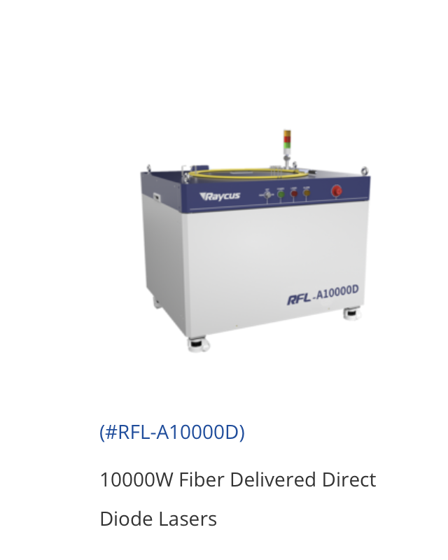 Raycus RFL-A10000D Fiber Delivered Direct Diode Lasers